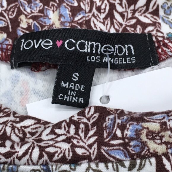 Love Cameron LA Dress Size Small Floral Print Long Sleeve Stretch Mini Bodycon - Picture 4 of 9